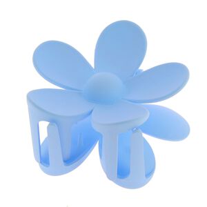 Pince croco fleur bleu