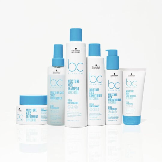 Shampooing hydratant cheveux normaux à secs ou bouclés BC Moisture Kick 1000ml