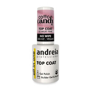 Top coat semi-permanent cotton candy milky pink
