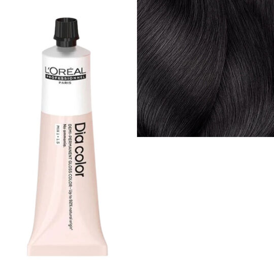 Coloration ton sur ton Dia Color 6.12 blond fonc&eacute; cendr&eacute; iris&eacute;