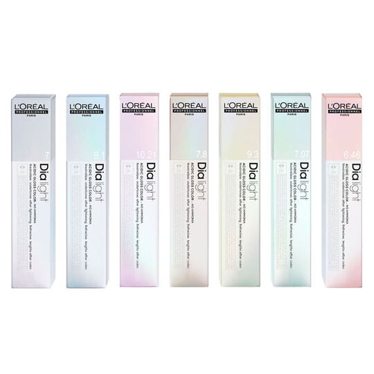 Coloration ton sur ton Dialight 8.34 blond clair dor&eacute; cuivr&eacute;