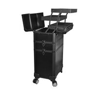 Valise 3 étages noire 3D