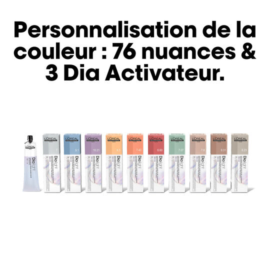 Coloration ton sur ton Dia light Hyaluronic 9.11 milkshake cendr&eacute; profond