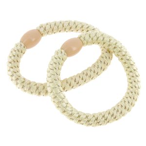 &Eacute;lastiques tiss&eacute;s sans m&eacute;tal beige