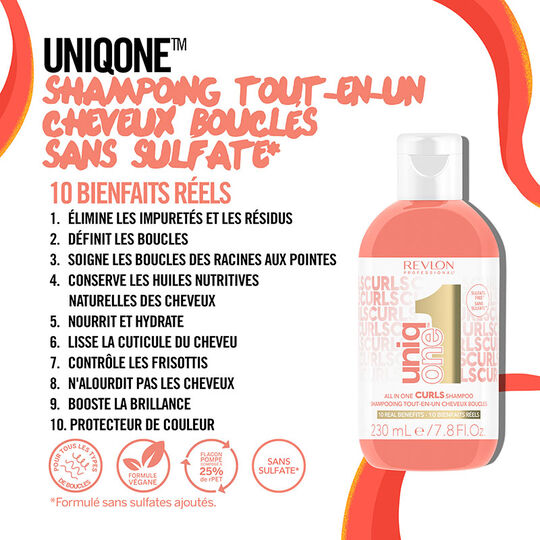 Shampooing tout-en-un cheveux bouclés Uniq One Curls