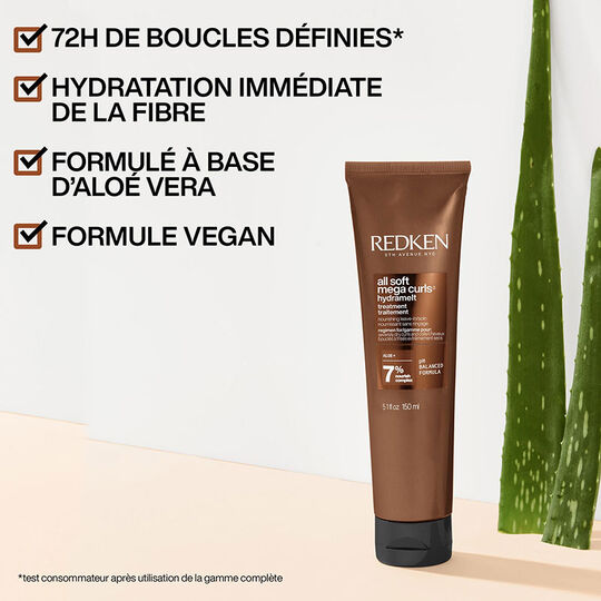 Soin sans rinçage Hydramelt cheveux bouclés à crépus All Soft Mega Curls