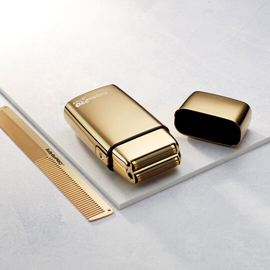 Rasoir professionnel rechargeable en métal FOILFX02 gold