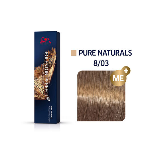 Coloration permanente Koleston Perfect Me+ 8/03 blond clair naturel dor&eacute;