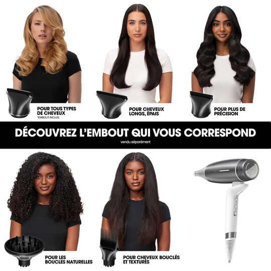 S&egrave;che-cheveux Speed blanc