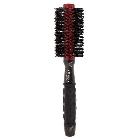 Brosse ronde &agrave; brushing sanglier et picots 22mm