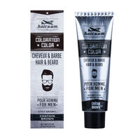 Coloration pour homme cheveux & barbe 4 châtain