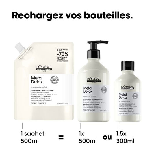 Shampooing Metal Detox recharge 500ml,  Shampooing Metal Detox recharge 500ml
