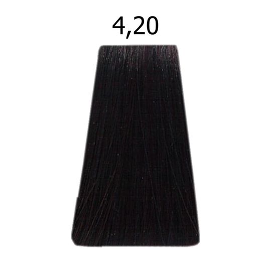 Inoa Coloration sans ammoniaque 4.20 ch&acirc;tain violine intense