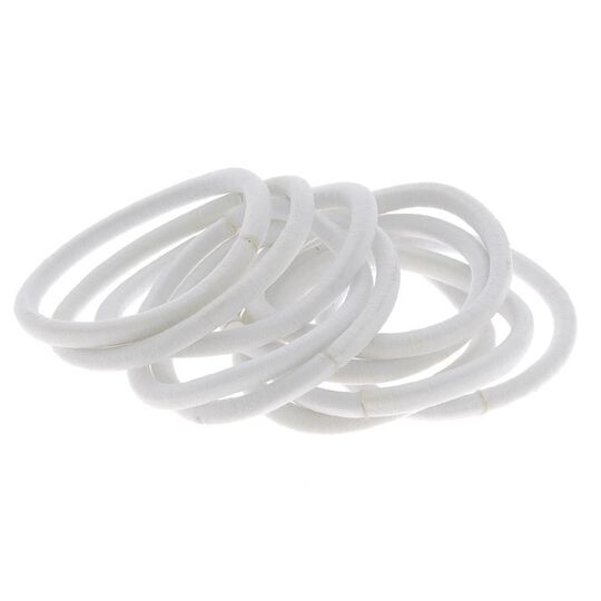 &Eacute;lastiques sans m&eacute;tal blanc