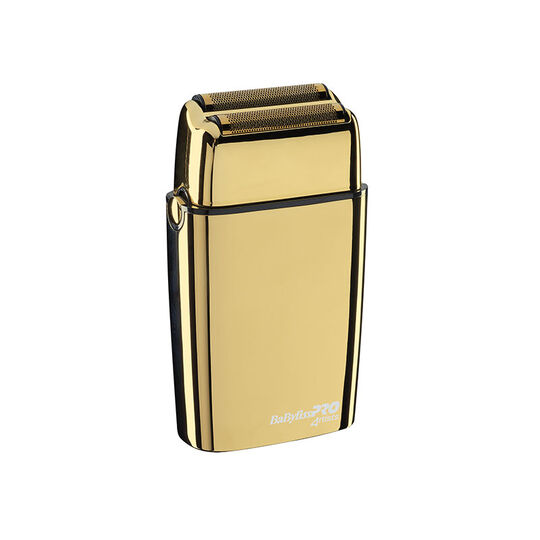 Rasoir professionnel rechargeable en m&eacute;tal FOILFX02 gold