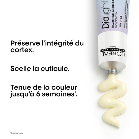 Coloration ton sur ton Dia light Hyaluronic 9.11 milkshake cendr&eacute; profond