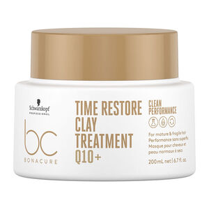 Masque argile renfor&ccedil;ateur cheveux matures et fragilis&eacute;s BC Time Restore
