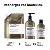 Shampooing r&eacute;parateur Absolut Repair Molecular recharge 500ml