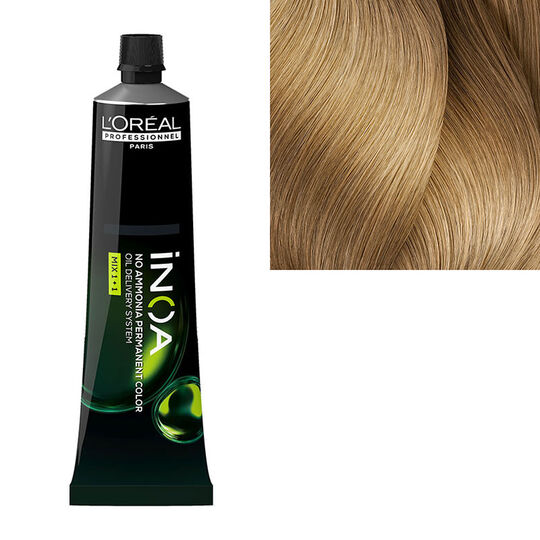 Coloration sans ammoniaque Inoa 9.31 blond tr&egrave;s clair dor&eacute; cendr&eacute;