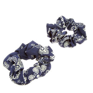 Lot de 2 chouchou bandana bleu