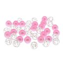 roses et transparentes &agrave; paillettes roses
