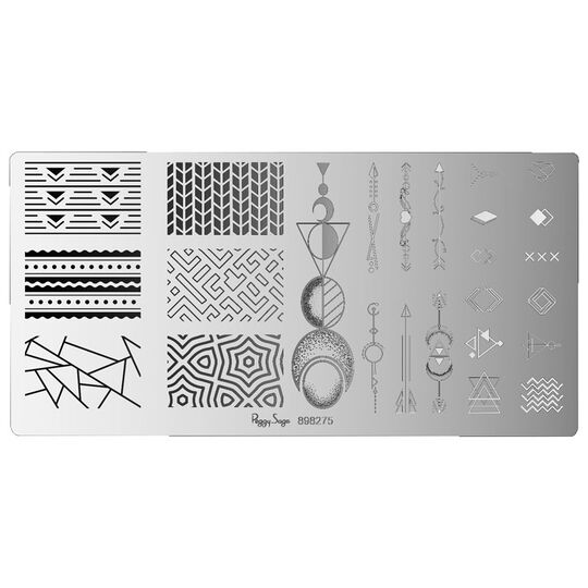 Plaque de stamping geometric