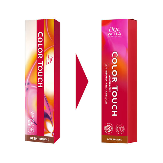 Coloration semi-permanente Color Touch 6/75 blond fonc&eacute; marron acajou