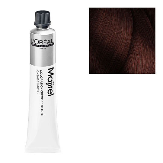 Coloration permanente Majirel Majirouge 4.65 châtain rouge acajou