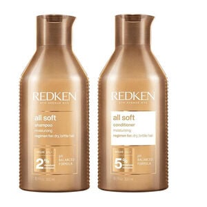 Duo hydratant cheveux secs et rêches All Soft,  Duo hydratant cheveux secs et rêches All Soft