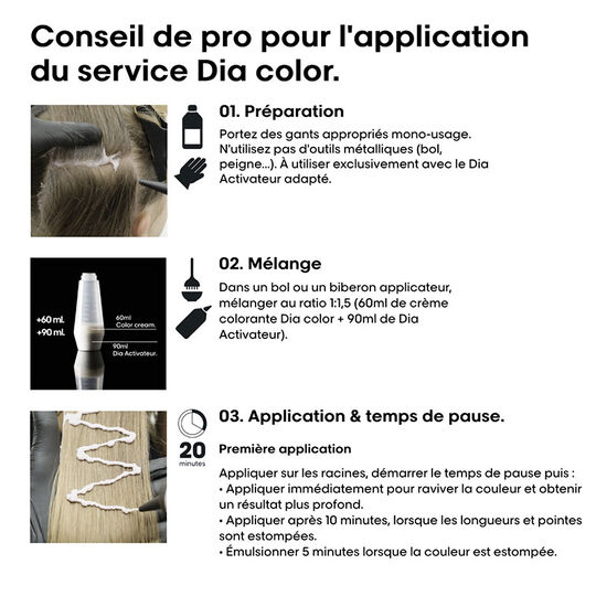 Coloration ton sur ton Dia Color 8 blond clair