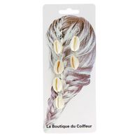 Anneaux m&eacute;tal pour tresses coquillage