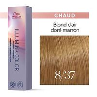 Illumina color 8/37 blond clair dor&eacute; marron