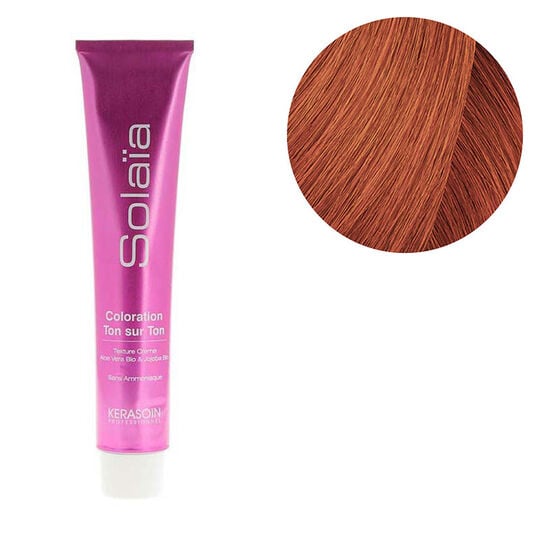 Coloration ton sur ton Sola&iuml;a 7.44 blond cuivr&eacute; intense