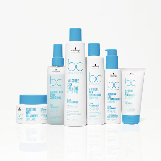 Masque hydratant cheveux normaux &agrave; secs ou boucl&eacute;s BC Moisture Kick 30ml