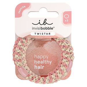 3 Élastiques tressés Twinstar blush braids,  3 Élastiques tressés Twinstar blush braids