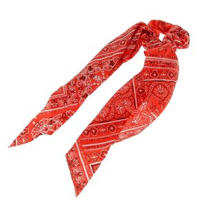 Chouchou foulard façon bandana rouge,  Chouchou foulard façon bandana rouge