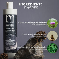 Shampooing cheveux et barbe Monsieur