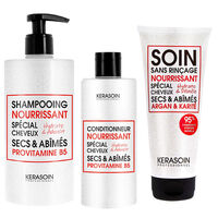 Rituel trio nourrissant cheveux secs et abîmés