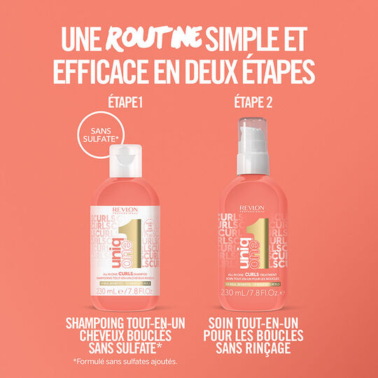 Shampooing tout-en-un cheveux bouclés Uniq One Curls