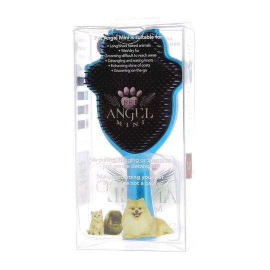 Brosse pour animaux Pet Angel Turquoise Petit modèle,  Brosse pour animaux Pet Angel Turquoise Petit modèle