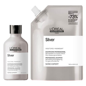 Duo recharge d&eacute;jaunissant Silver + shampooing 300ml