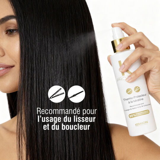 Thermo-protecteur &agrave; la k&eacute;ratine pour fer &agrave; lisser ou boucler K Protect
