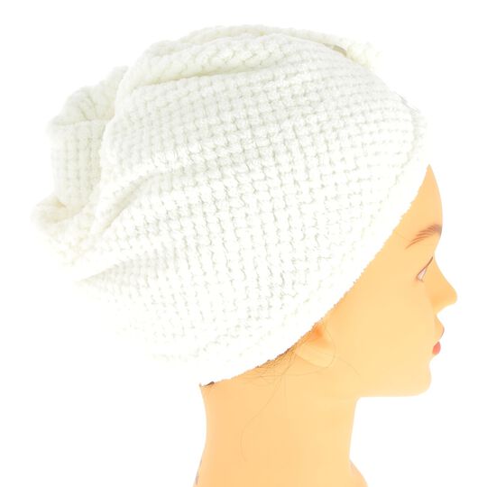 Serviette microfibre blanc cr&egrave;me