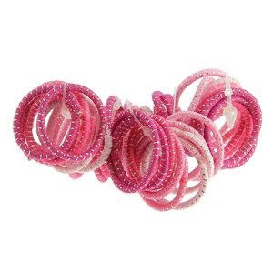 Minis élastiques sans métal x 50 roses,  Minis élastiques sans métal x 50 roses