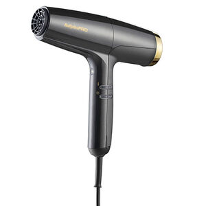 Sèche cheveux Falco gris métallisé et or,  Sèche cheveux Falco gris métallisé et or