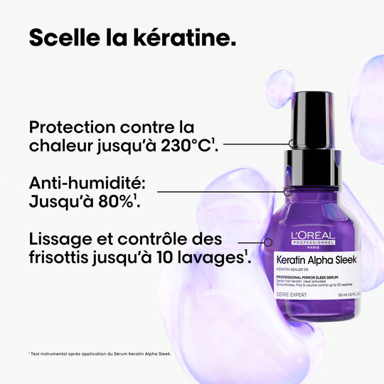 S&eacute;rum lisse miroir Keratin Alpha Sleek
