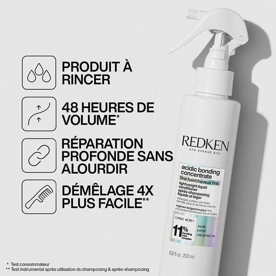 Apr&egrave;s-shampooing l&eacute;ger pour cheveux fins Acidic Bonding Concentrate