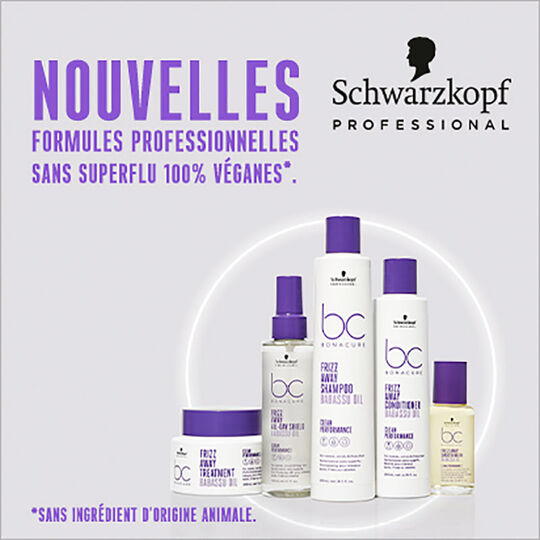 Huile lissante pour cheveux indisciplinés BC Frizz Away