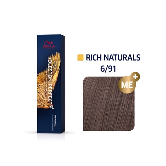 Coloration permanente Koleston Perfect Me+ 6/91 blond fonc&eacute; fum&eacute; cendr&eacute;