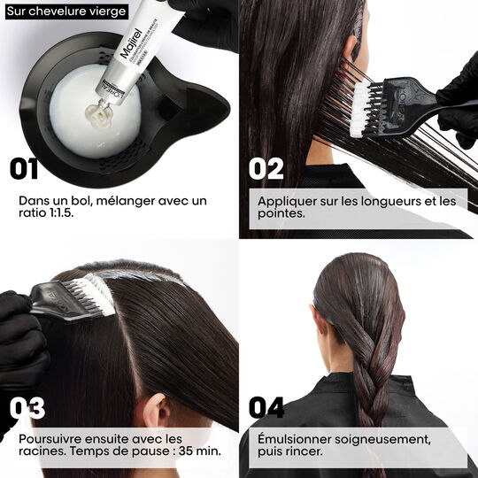 Coloration cr&egrave;me de beaut&eacute; Majirel 7.23 blond iris&eacute; dor&eacute;